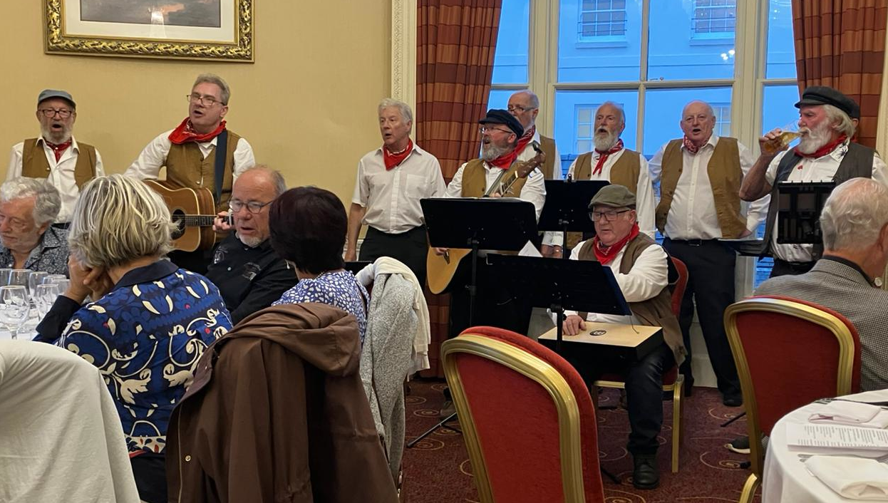 At the Twinning Dinner 